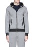 Main View - Click To Enlarge - ARMANI COLLEZIONI - Bonded jersey zip hoodie