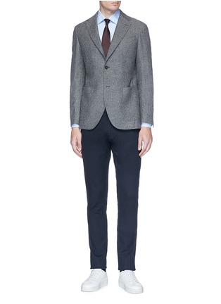 Figure View - Click To Enlarge - ARMANI COLLEZIONI - Cotton pants