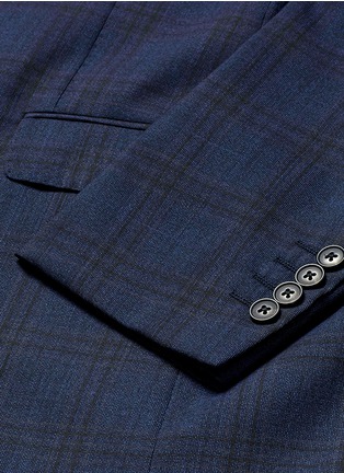 Detail View - Click To Enlarge - ARMANI COLLEZIONI - 'Metropolitan' check plaid virgin wool blazer