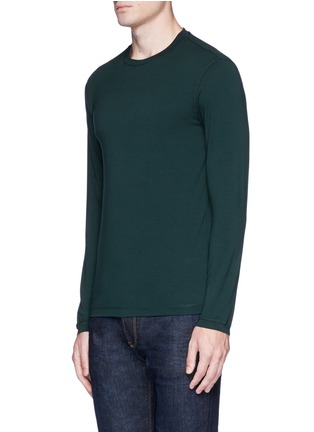 Front View - Click To Enlarge - ARMANI COLLEZIONI - Stretch long sleeve T-shirt