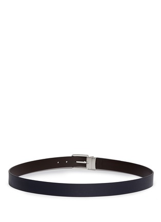 Back View - Click To Enlarge - ARMANI COLLEZIONI - Reversible leather belt