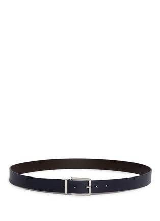 Main View - Click To Enlarge - ARMANI COLLEZIONI - Reversible leather belt