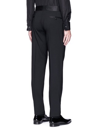 Back View - Click To Enlarge - ARMANI COLLEZIONI - Virgin wool tuxedo pants