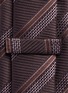 Detail View - Click To Enlarge - ARMANI COLLEZIONI - Mixed stripe jacquard tie