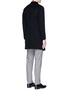 Back View - Click To Enlarge - ARMANI COLLEZIONI - Felted wool-cashmere coat