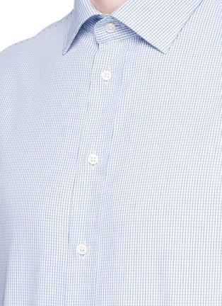 Detail View - Click To Enlarge - ARMANI COLLEZIONI - Check plaid broadcloth shirt