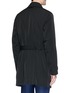 Back View - Click To Enlarge - ARMANI COLLEZIONI - Detachable lining water-repellent coat