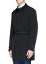 Front View - Click To Enlarge - ARMANI COLLEZIONI - Detachable lining water-repellent coat