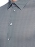 Detail View - Click To Enlarge - ARMANI COLLEZIONI - Gingham check jersey shirt