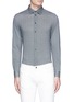 Main View - Click To Enlarge - ARMANI COLLEZIONI - Gingham check jersey shirt
