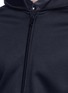 Detail View - Click To Enlarge - ARMANI COLLEZIONI - Raglan sleeve zip hoodie