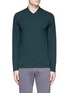 Main View - Click To Enlarge - ARMANI COLLEZIONI - Grid knit V-neck sweater