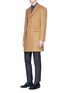 Figure View - Click To Enlarge - ARMANI COLLEZIONI - 'Metropolitan' virgin wool cashmere coat