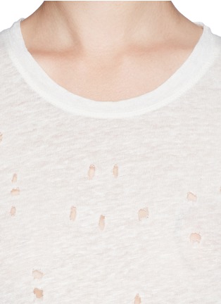 Detail View - Click To Enlarge - IRO - 'Clay' distressed T-shirt