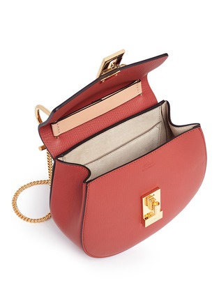  - CHLOÉ - 'Drew' mini colourblock leather shoulder bag