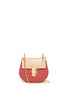 Main View - Click To Enlarge - CHLOÉ - 'Drew' mini colourblock leather shoulder bag