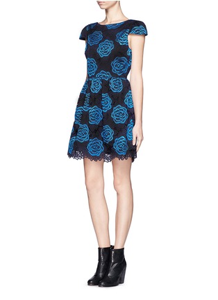 Front View - Click To Enlarge - ALICE & OLIVIA - Nelly puffed low-back dress