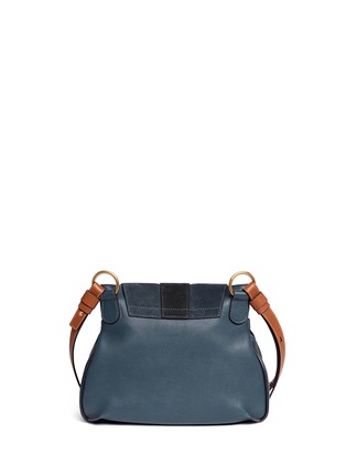 Detail View - Click To Enlarge - CHLOÉ - 'Lexa' small leather and suede shoulder bag