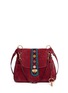 Main View - Click To Enlarge - CHLOÉ - 'Lexa' ethnic embellished leather and suede shoulder bag