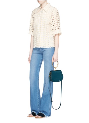 Figure View - Click To Enlarge - CHLOÉ - 'Nile' small calfskin leather ring bracelet bag