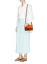 Figure View - Click To Enlarge - CHLOÉ - 'Faye' small suede flap leather crossbody bag