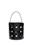 Main View - Click To Enlarge - VASIC - 'Merge' woven leather bucket bag