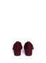 Back View - Click To Enlarge - CHLOÉ - 'Lauren' scalloped chamois suede pumps