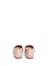 Back View - Click To Enlarge - CHLOÉ - 'Lauren' scalloped leather ballerina flats