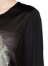 Detail View - Click To Enlarge - MO&CO. EDITION 10 - Empress print silk sleeve satin dress