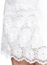 Detail View - Click To Enlarge - SEE BY CHLOÉ - Floral embroidered organza insert skirt