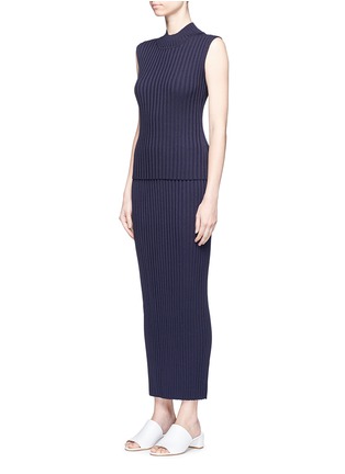 Figure View - Click To Enlarge - ROSETTA GETTY - Rib knit maxi skirt