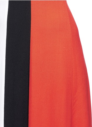 Detail View - Click To Enlarge - ROSETTA GETTY - Colourblock knot strap dress