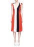 Main View - Click To Enlarge - ROSETTA GETTY - Colourblock knot strap dress