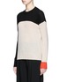 Front View - Click To Enlarge - ROSETTA GETTY - Colourblock wool-cashmere sweater