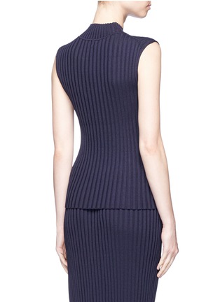 Back View - Click To Enlarge - ROSETTA GETTY - Rib knit sleeveless top