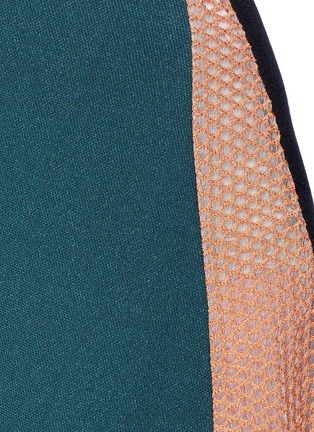 Detail View - Click To Enlarge - ROKSANDA - 'Kasamo' colourblock mixed knit long skirt