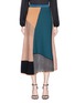 Main View - Click To Enlarge - ROKSANDA - 'Kasamo' colourblock mixed knit long skirt