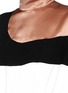 Detail View - Click To Enlarge - ROKSANDA - 'Enga' drawstring colourblock silk dress