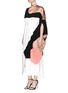 Figure View - Click To Enlarge - ROKSANDA - 'Enga' drawstring colourblock silk dress