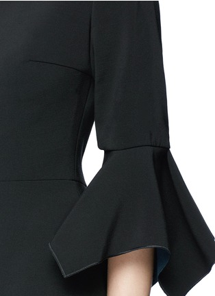 Detail View - Click To Enlarge - ROKSANDA - 'Prila' bell cuff cady and crepe top