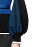 Detail View - Click To Enlarge - ROKSANDA - Bishop sleeve belted wool blend rib knit sweater