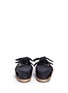Back View - Click To Enlarge - JIMMY CHOO - 'Nixon' knotted bow suede espadrille sandals