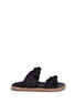 Main View - Click To Enlarge - JIMMY CHOO - 'Nixon' knotted bow suede espadrille sandals