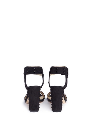 Back View - Click To Enlarge - JIMMY CHOO - 'Veto 100' stud suede sandals