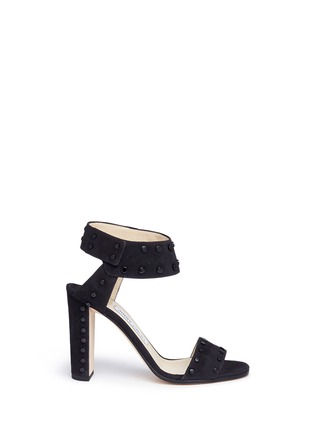 Main View - Click To Enlarge - JIMMY CHOO - 'Veto 100' stud suede sandals