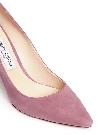 Detail View - Click To Enlarge - JIMMY CHOO - 'Romy 85' suede pumps