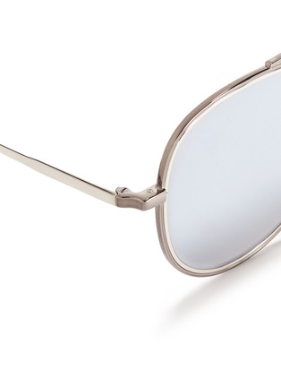 Detail View - Click To Enlarge - STEPHANE + CHRISTIAN - 'H.906' aviator metal mirror sunglasses