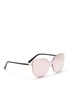 Figure View - Click To Enlarge - STEPHANE + CHRISTIAN - 'Man On The Moon' oversized round mirror sunglasses