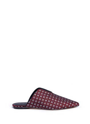 Main View - Click To Enlarge - TIBI - 'Cacey' tie jacquard slides