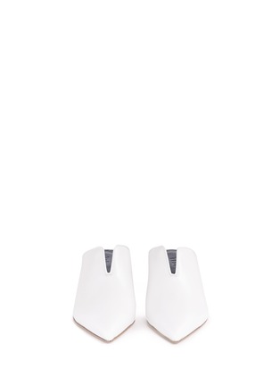 Front View - Click To Enlarge - TIBI - 'Dana' leather mules